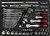 Набор головок универсальных 1/4", 3/8" и 1/2", 94 предмета T45996